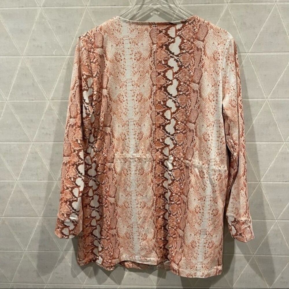 Lysse snake python print zip jacket L - Picture 3 of 5